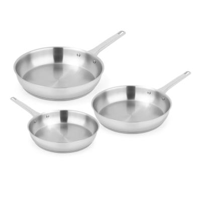 Set 3 poêles 20/24/28 cm en inox SIGNATURE