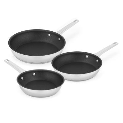 Set 3 poêles 20/24/28 cm antiadhésive inox SIGNATURE